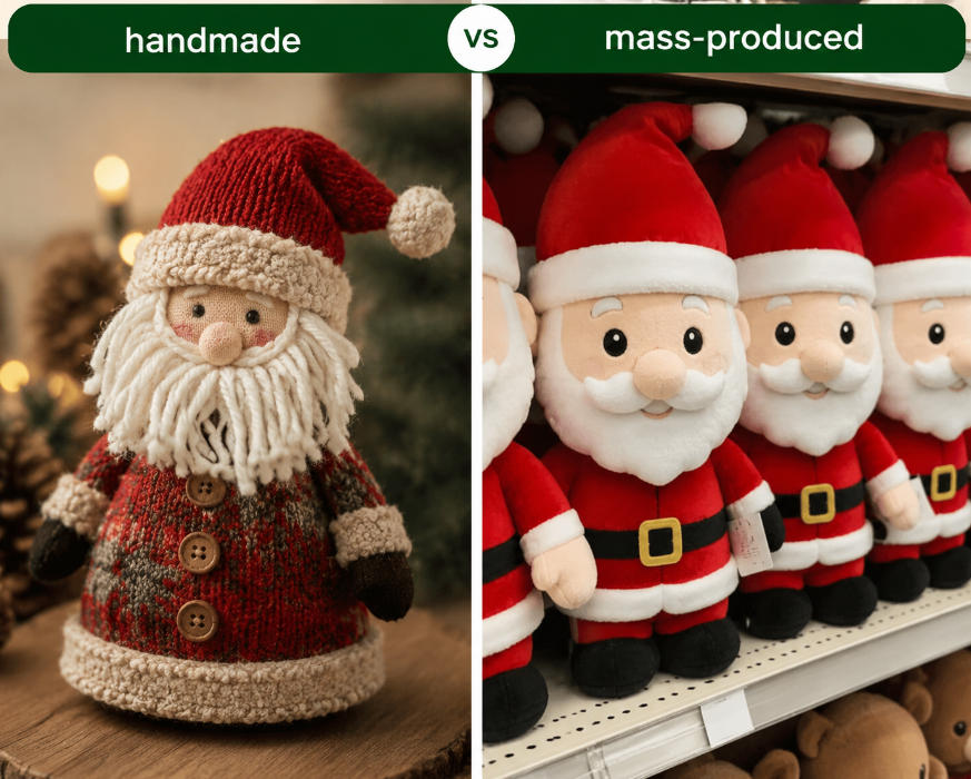 Handmade vs Mass-produced Christmas Plush Toys