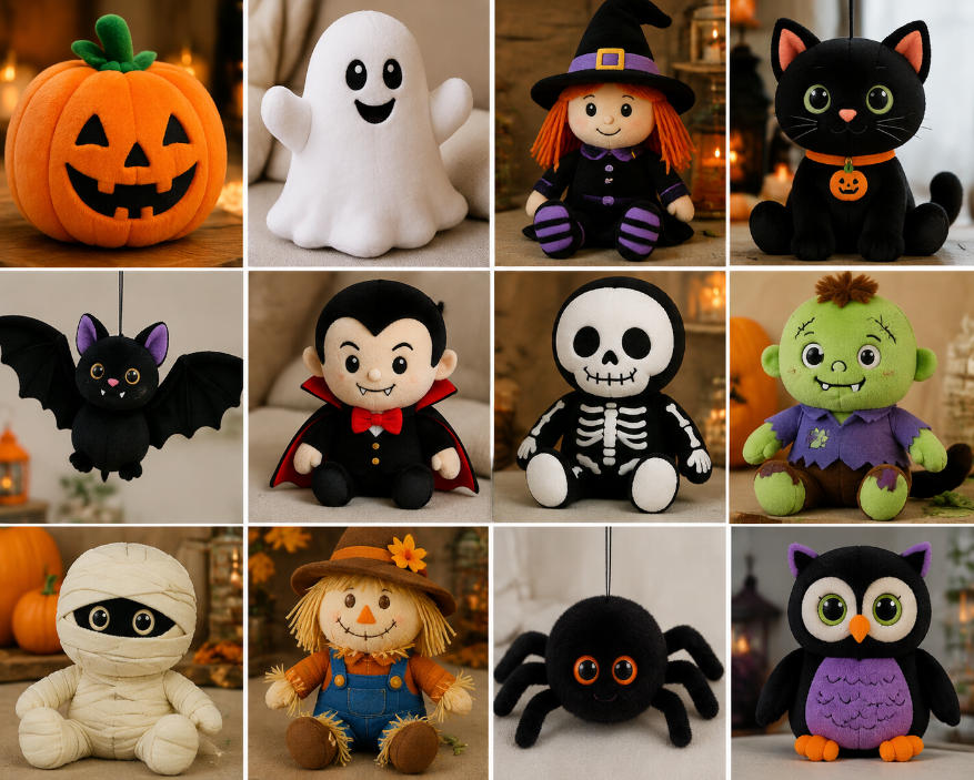 Traditional Designs in Halloween plush toys