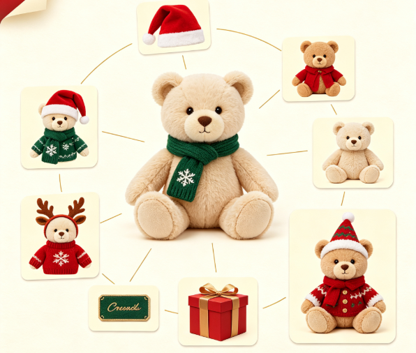 christmas teddy bear for businesses