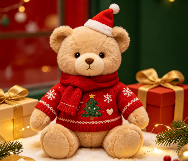 christmas teddy bear for different people