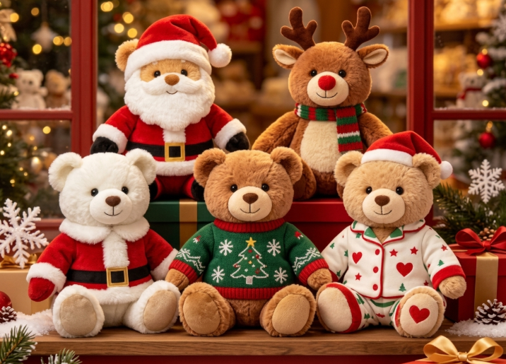 christmas teddy bear