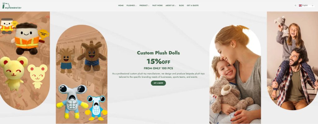 Implementer - professional custom plush manufacturer