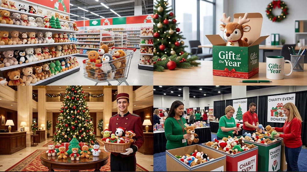 Various Applications of Christmas Plush Toys for Holiday Marketing