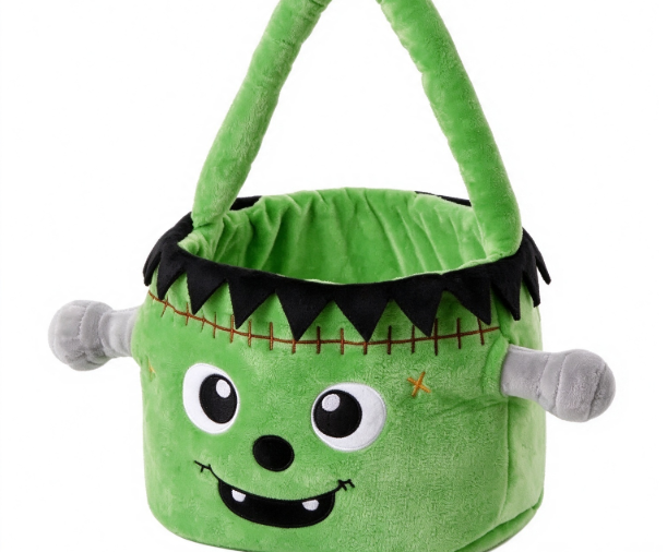 plush halloween basket